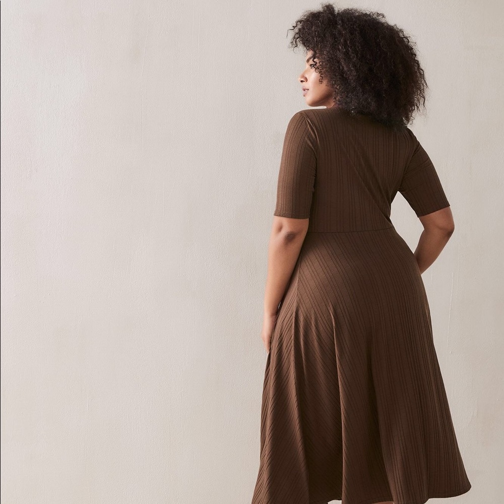 Midi Ribbed Dress - Picture 2 of 6